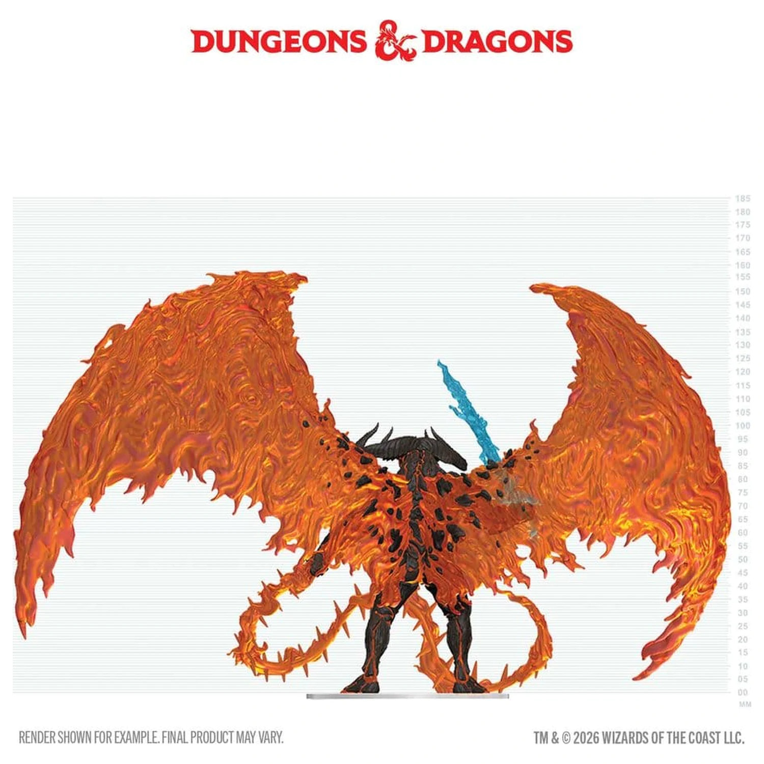 D&D Icons of the Realms Balor v škatli, vnaprej pobarvane miniature 20 cm fotografija izdelka