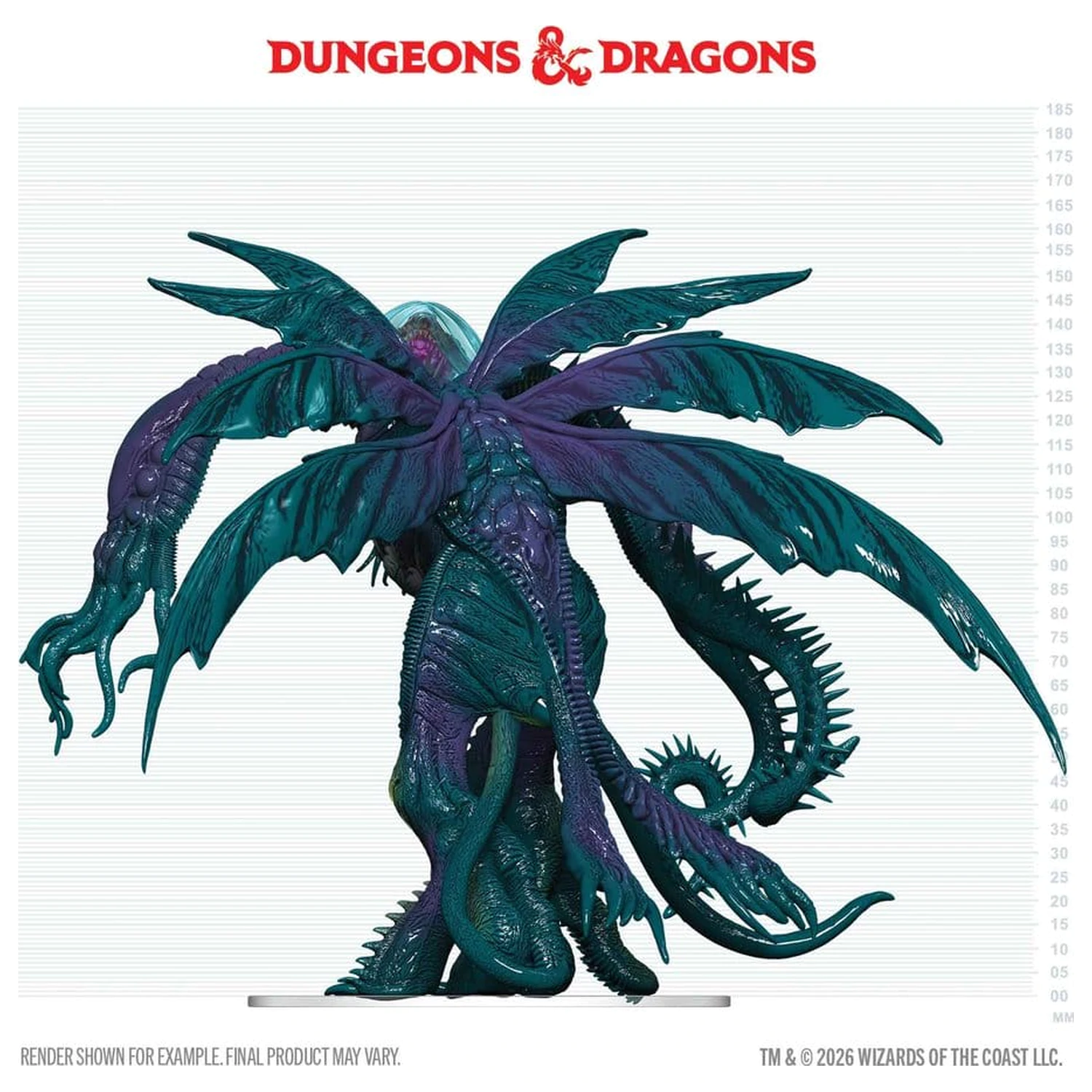 D&D Icons of the Realms Škatlaste, vnaprej pobarvane Miniaturne Cthulhu 20 cm fotografija izdelka