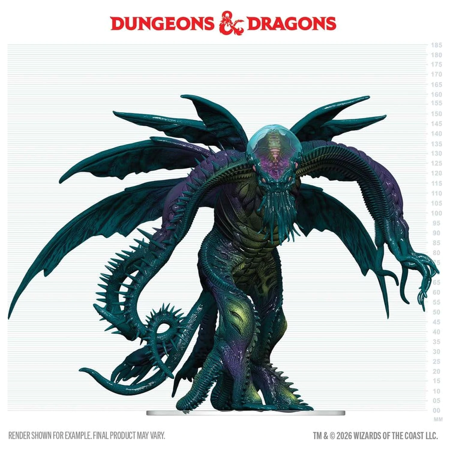 D&D Icons of the Realms Škatlaste, vnaprej pobarvane Miniaturne Cthulhu 20 cm fotografija izdelka