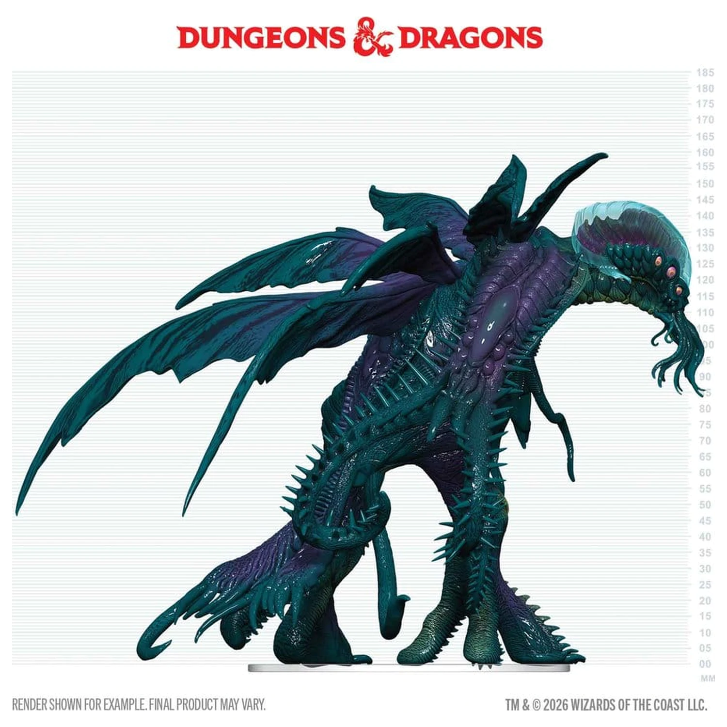 D&D Icons of the Realms Škatlaste, vnaprej pobarvane Miniaturne Cthulhu 20 cm fotografija izdelka