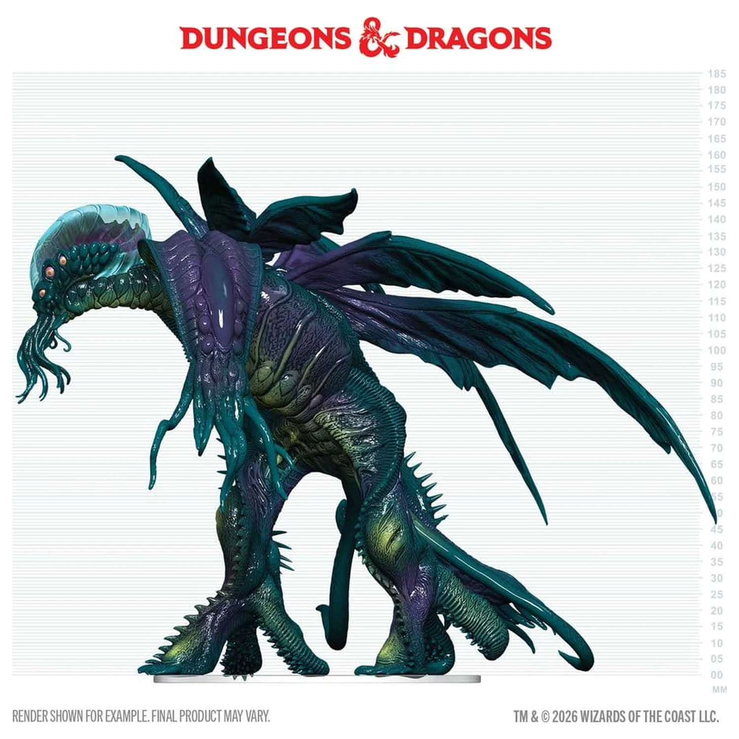 D&D Icons of the Realms Škatlaste, vnaprej pobarvane Miniaturne Cthulhu 20 cm fotografija izdelka
