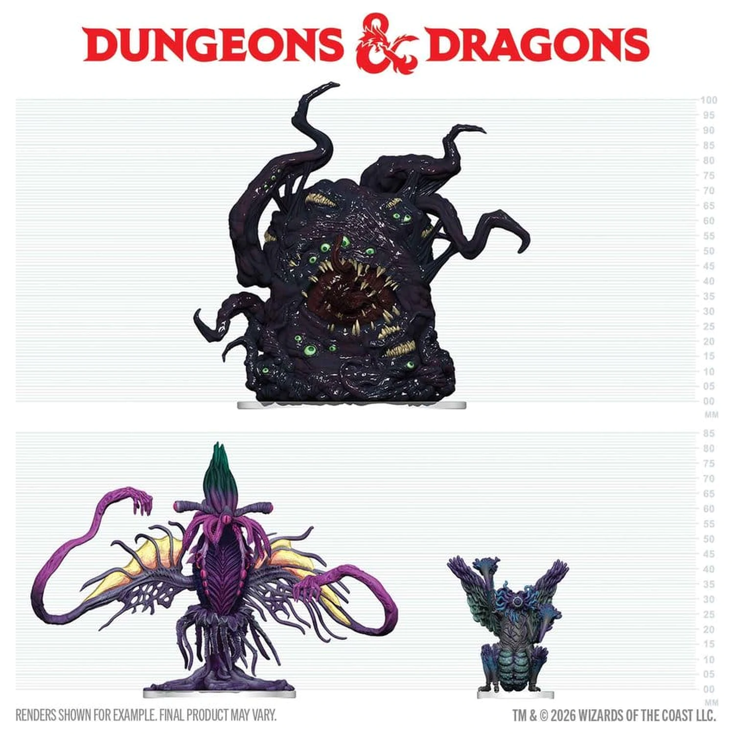 D&D Icons of the Realms Boxed prepainted Miniatures Eldritch Enemies of Ravenloft fotografija izdelka