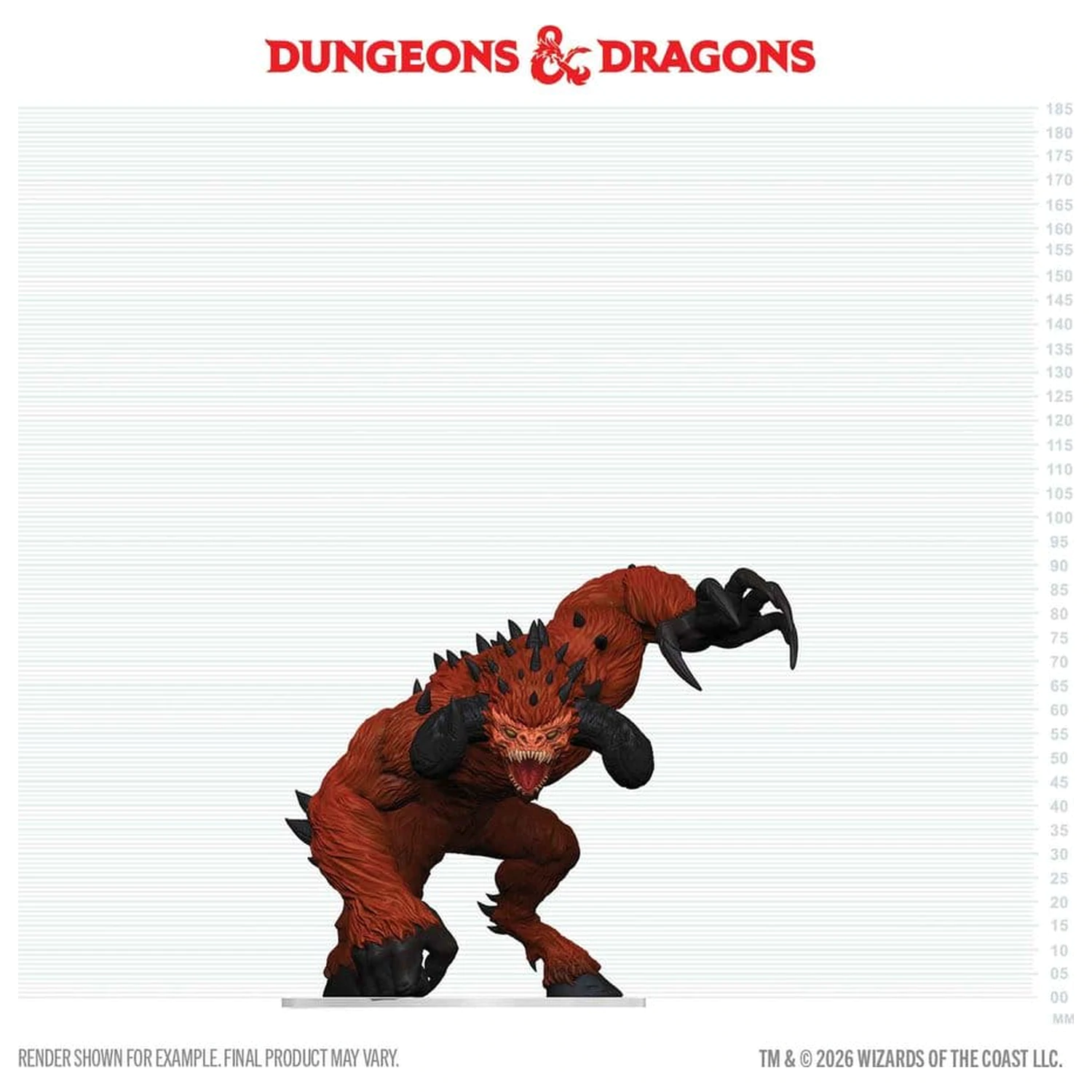 D&D Icons of the Realms V škatli predhodno pobarvane Miniaturne Goristro 15 cm fotografija izdelka