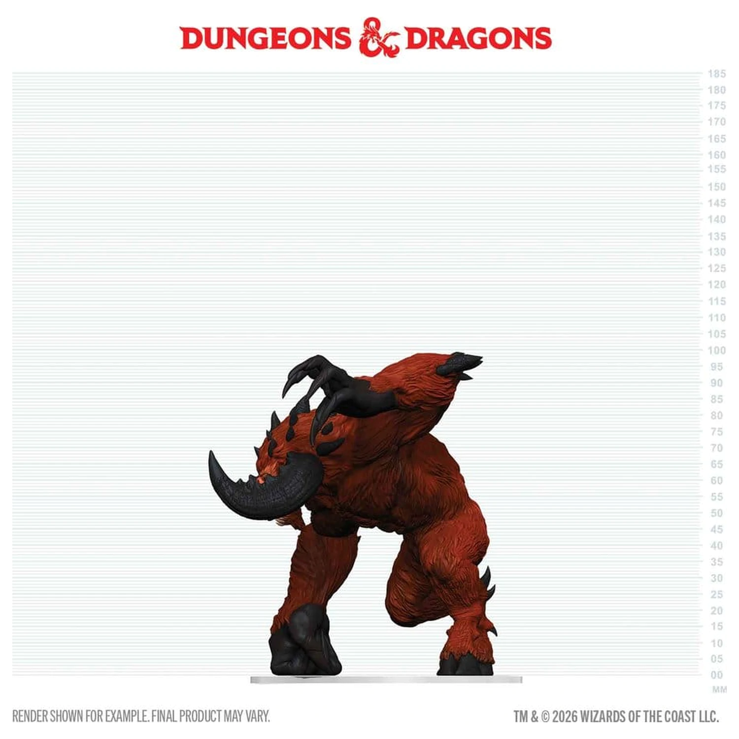 D&D Icons of the Realms V škatli predhodno pobarvane Miniaturne Goristro 15 cm fotografija izdelka