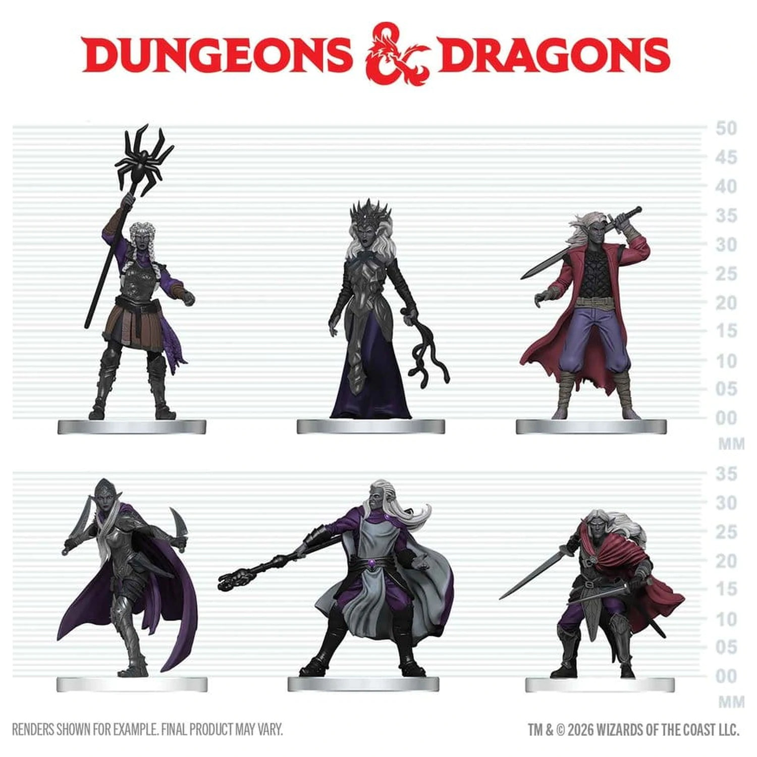 D&D Icons of the Realms Mini Figure Drow Warband 20 cm fotografija izdelka
