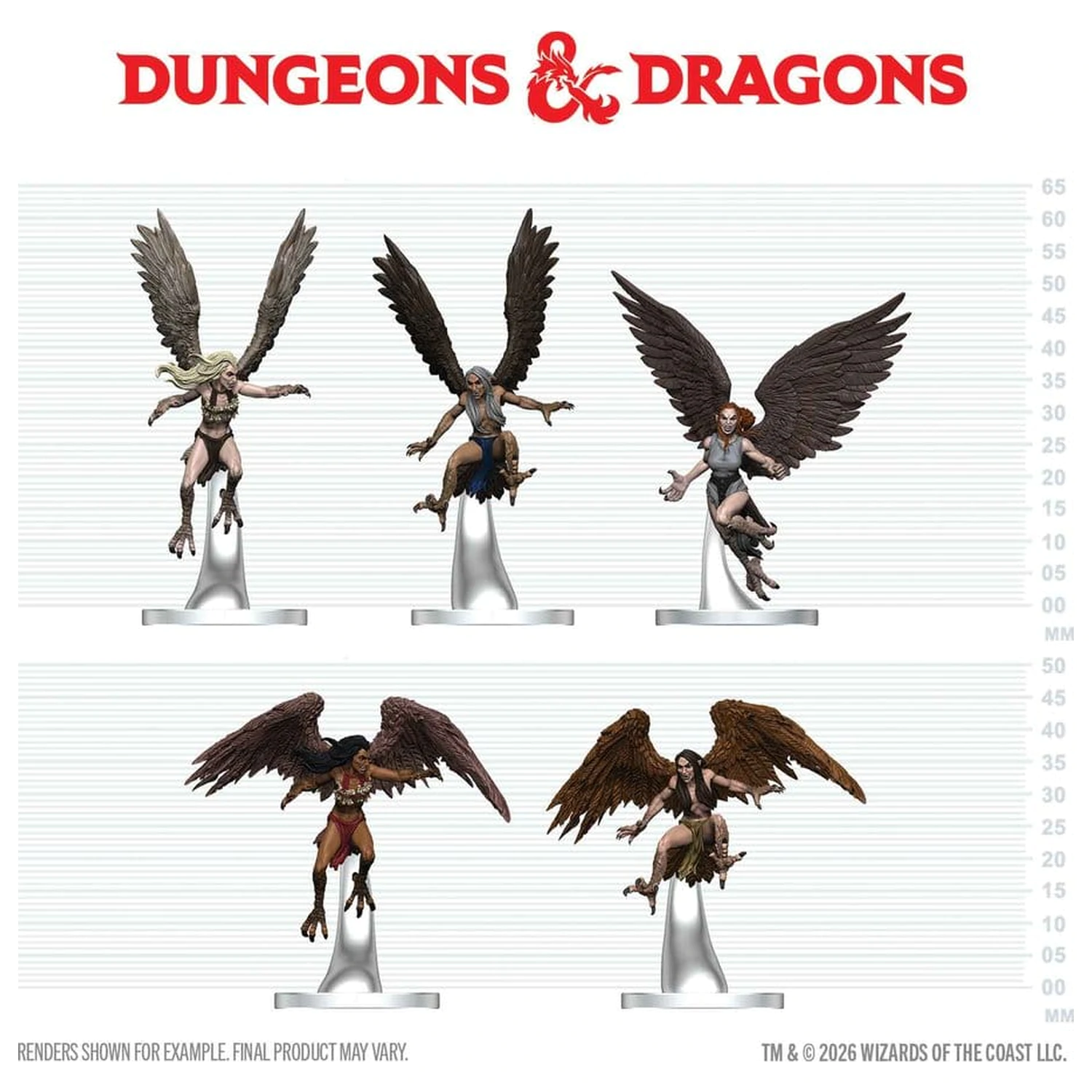 D&D Icons of the Realms Mini figure Roj harpij 20 cm fotografija izdelka