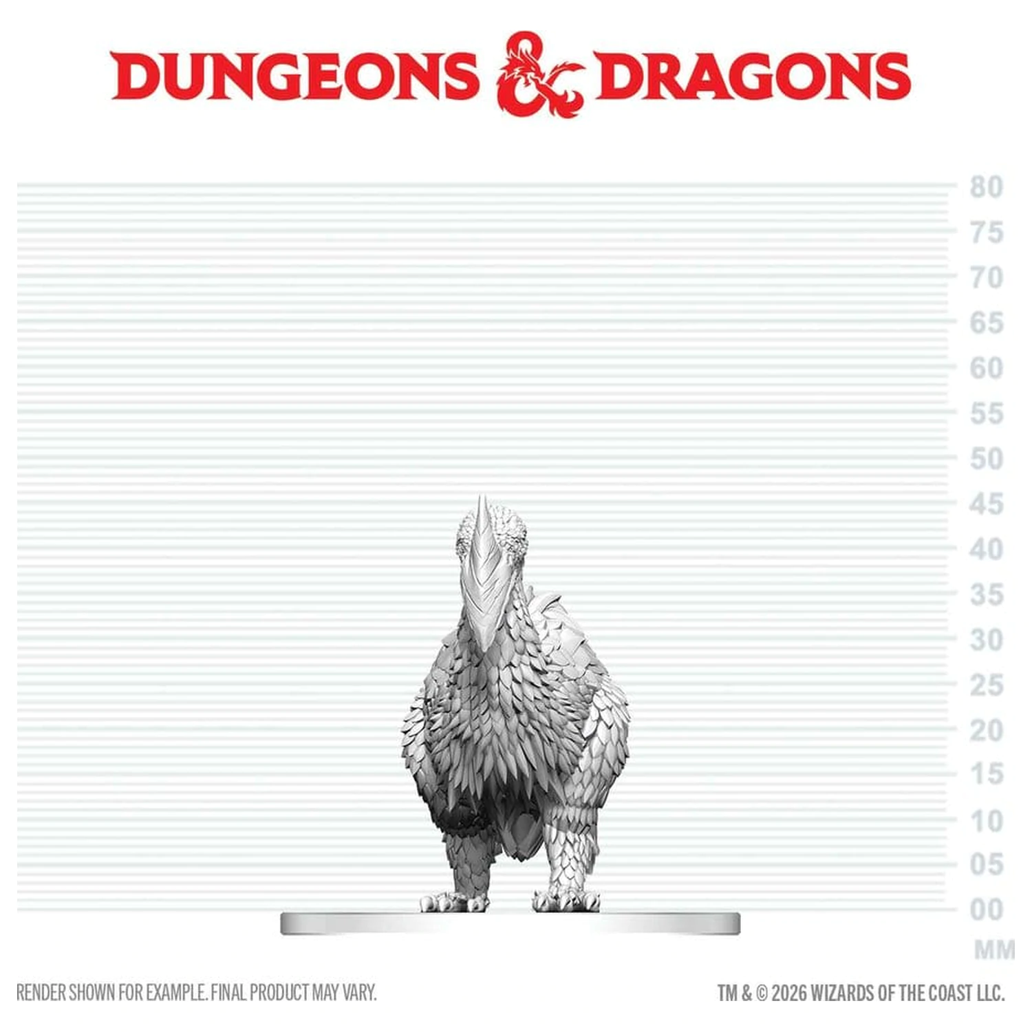 D&D Nolzur's Marvelous Miniatures Mini figura Axe Beak fotografija izdelka