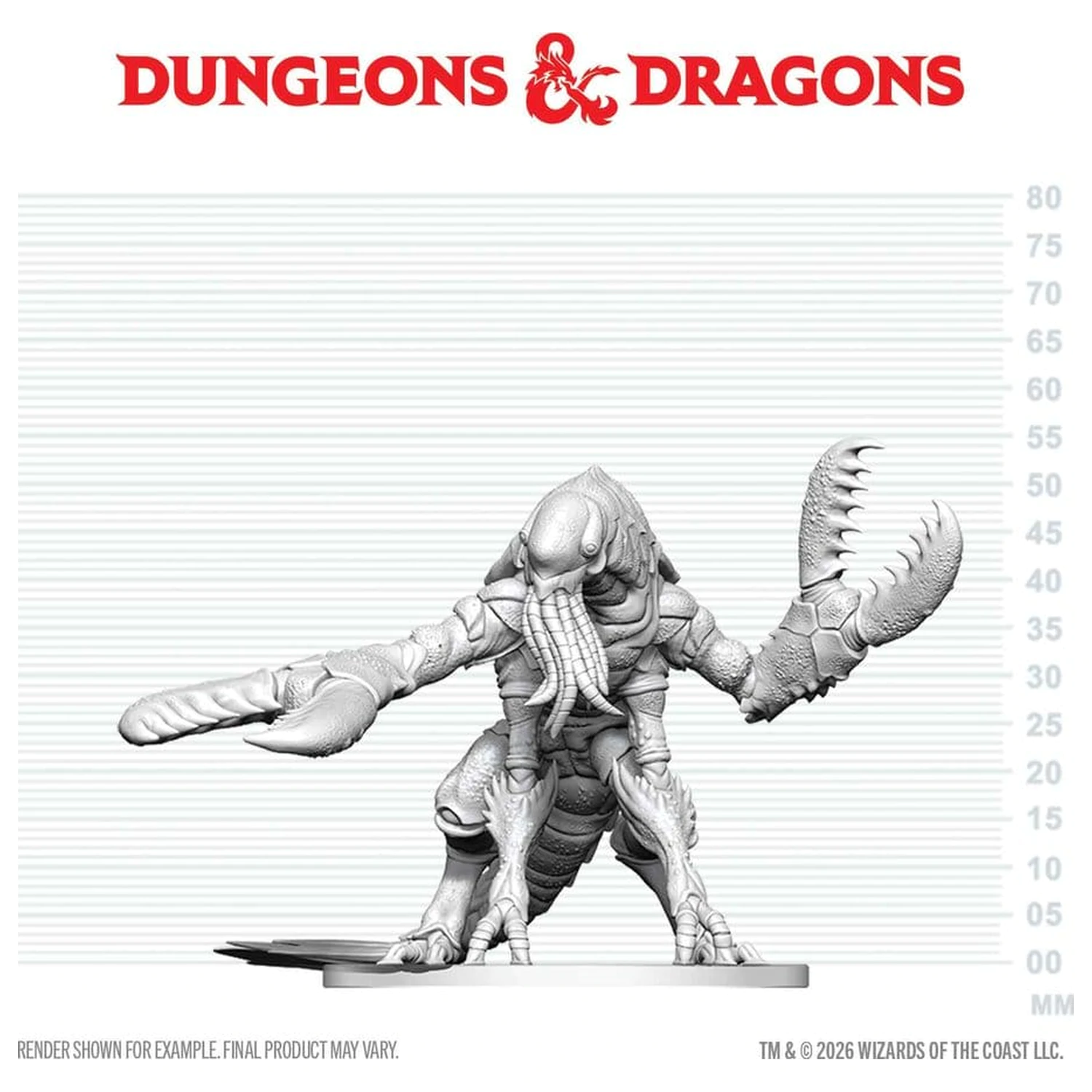 D&D Nolzur's Marvelous Miniatures Mini figura Chuul fotografija izdelka