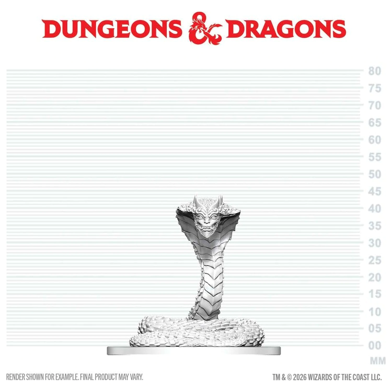 D&D Nolzur's Marvelous Miniatures Mini figura Guardian Naga fotografija izdelka