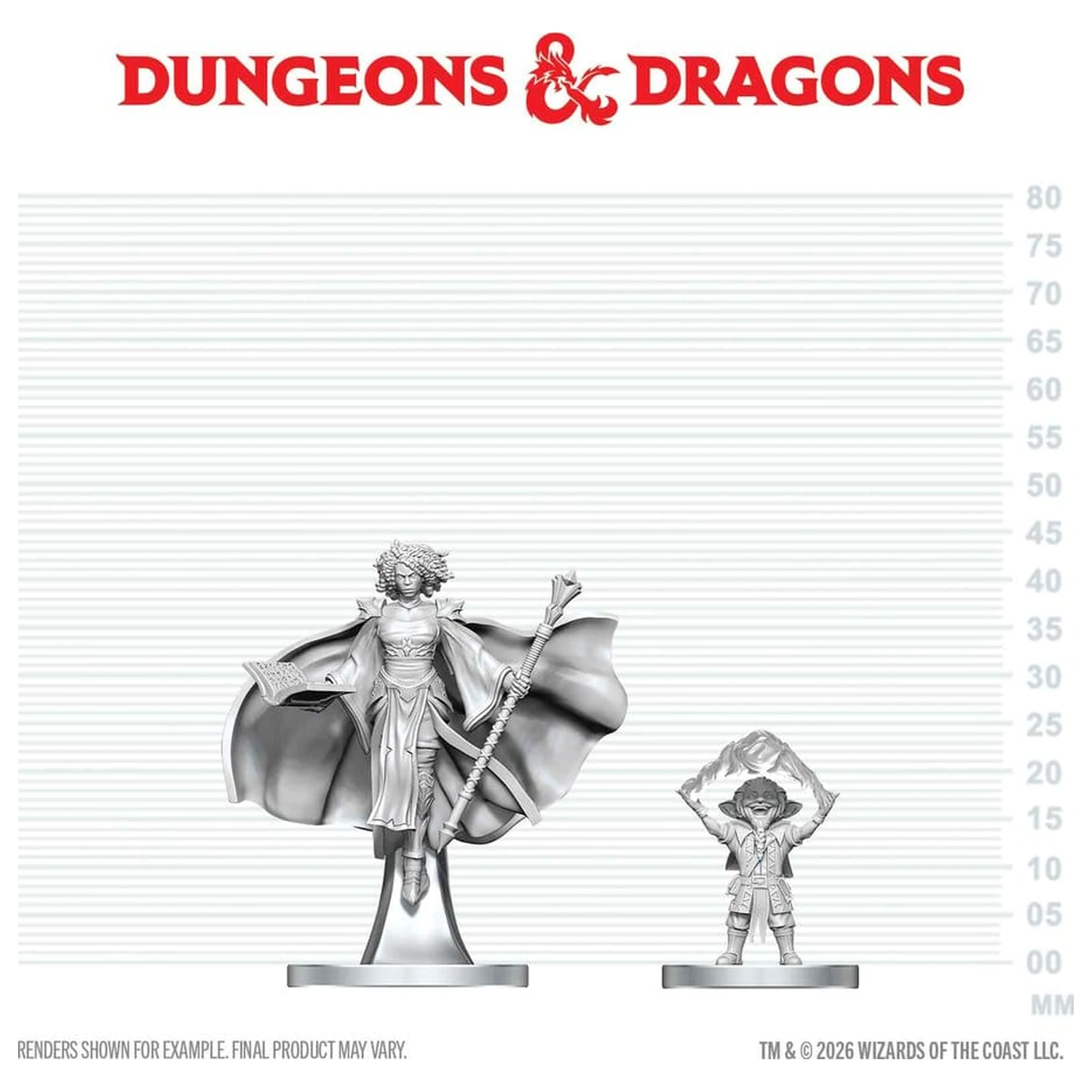 D&D Nolzur's Marvelous Miniatures Mini figure Gnom Čarovnik & Aasimar Čarovnik fotografija izdelka
