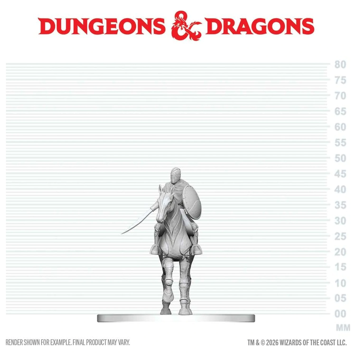 D&D Nolzur's Marvelous Miniatures Mini figure Nimblewright Steed z jezdecem fotografija izdelka