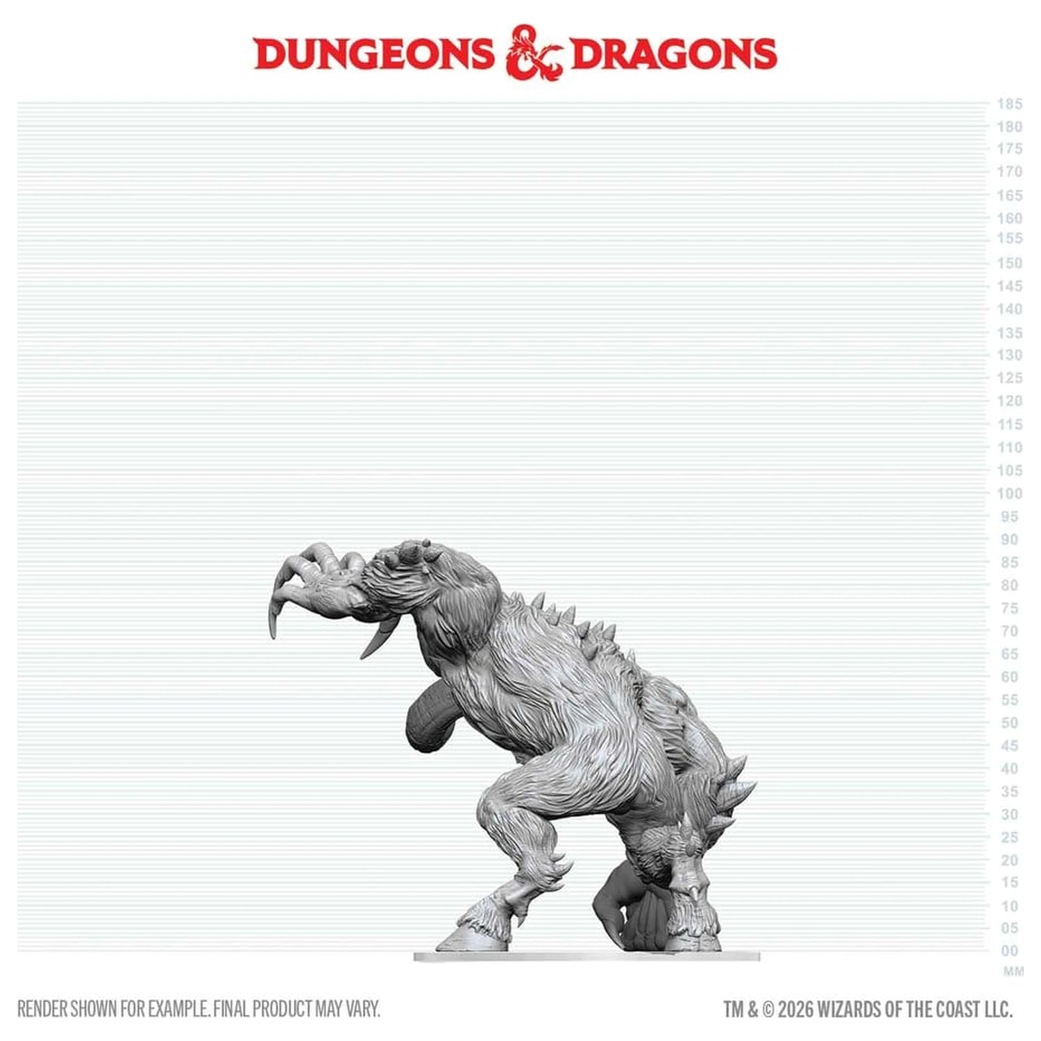 D&D Nolzur's Marvelous Miniatures Nepobarvana škatlasta miniatura Goristro 15 cm fotografija izdelka