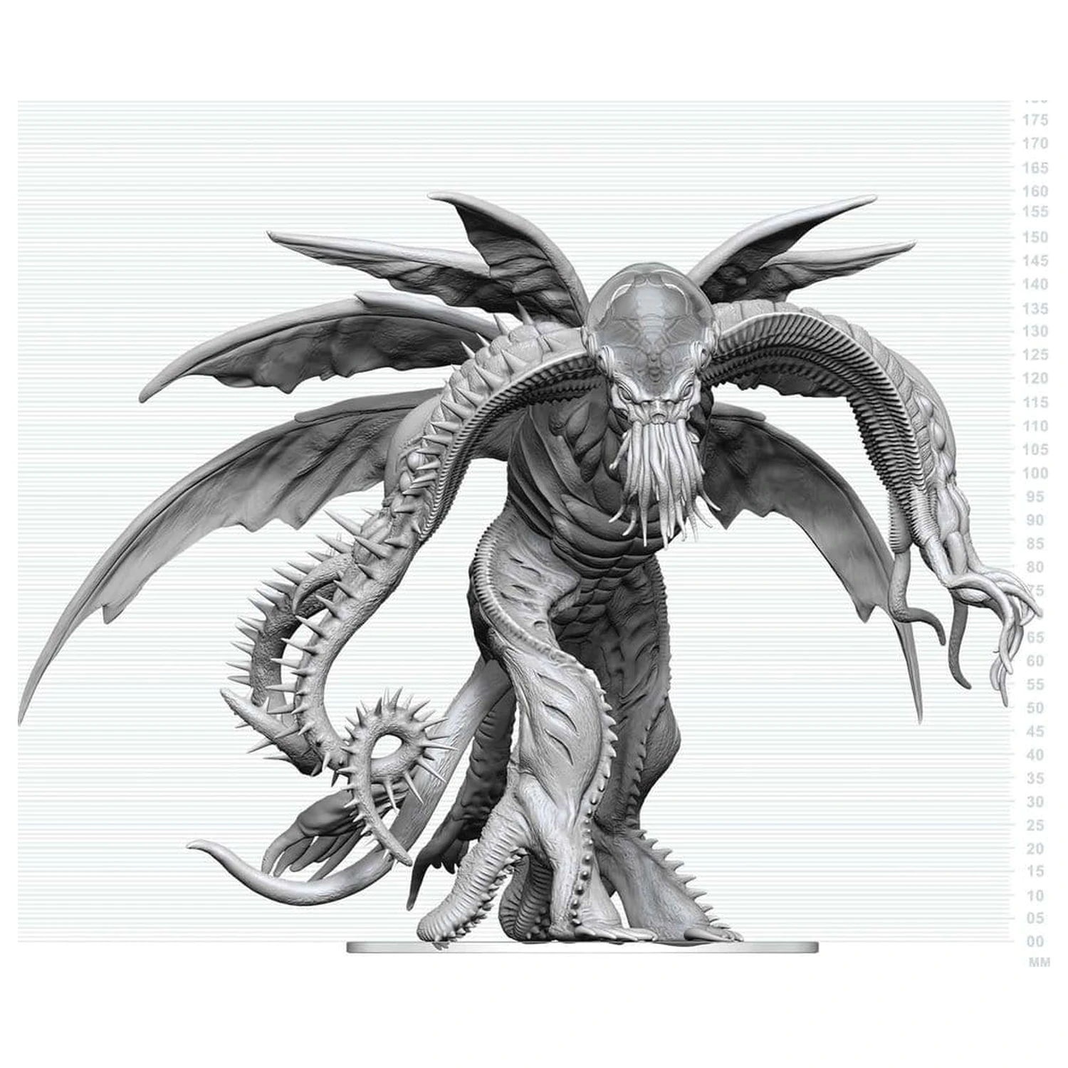 D&D Nolzur's Marvelous Miniatures Nepobarvana miniatura Cthulhu 20 cm fotografija izdelka