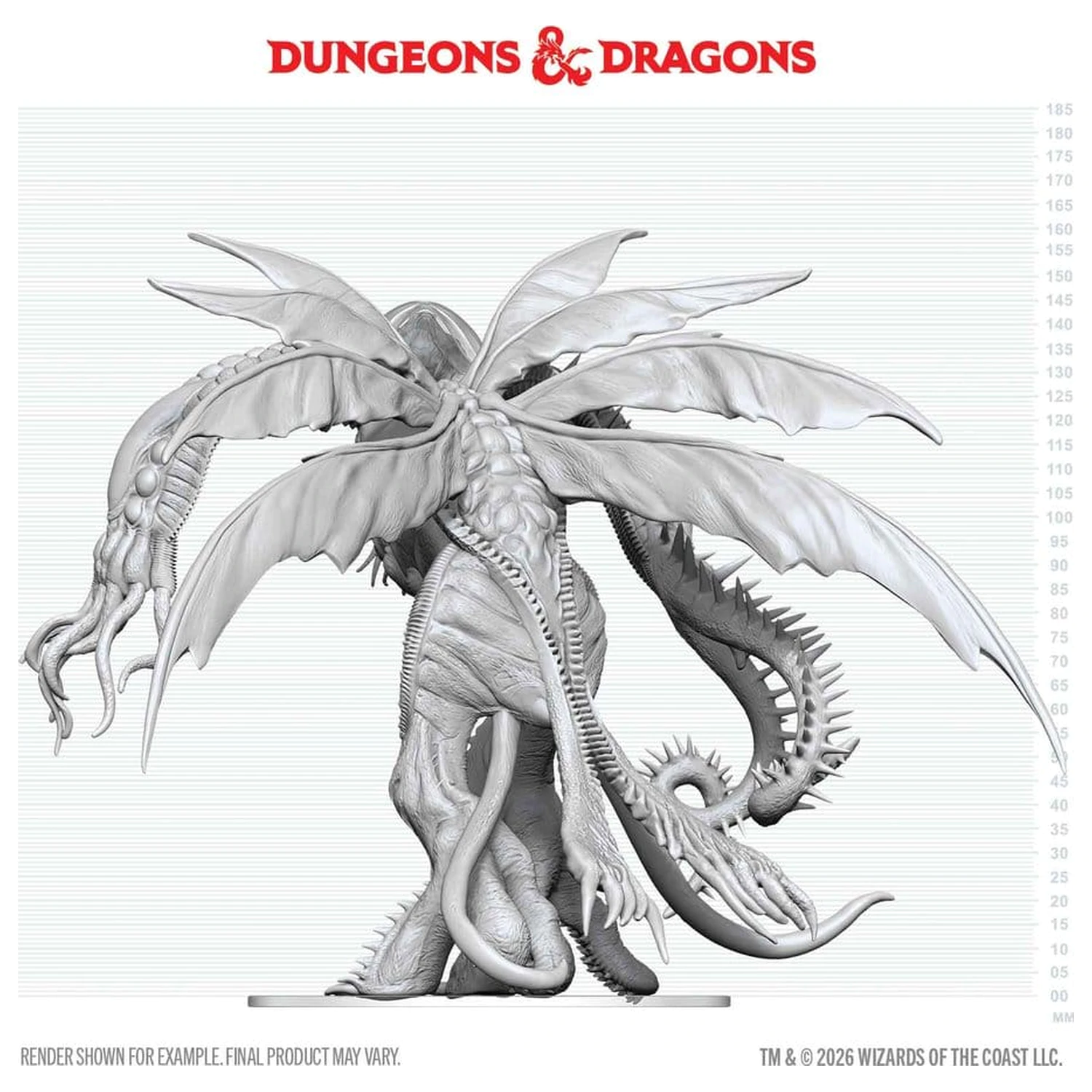 D&D Nolzur's Marvelous Miniatures Nepobarvana miniatura Cthulhu 20 cm fotografija izdelka