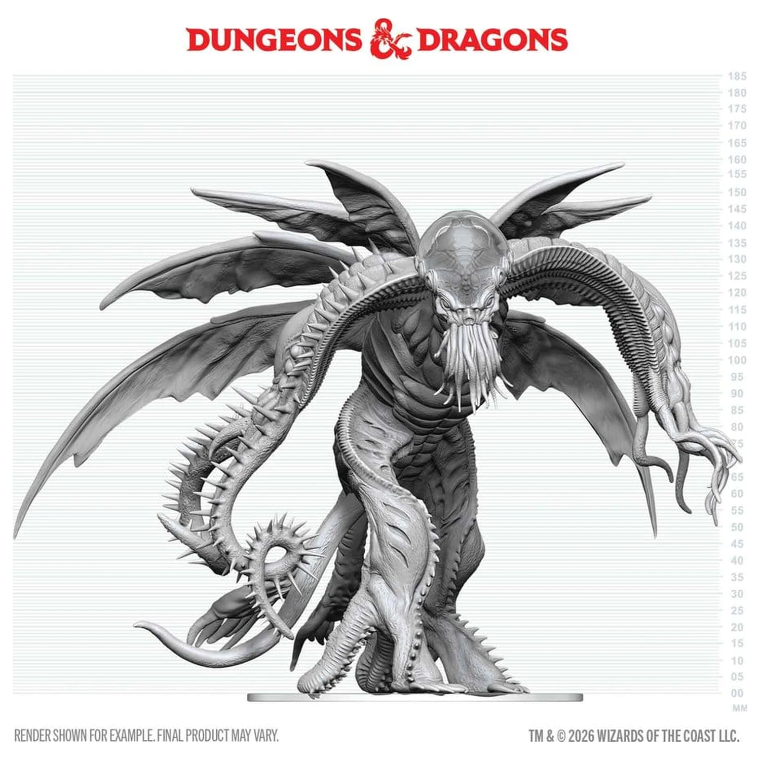 D&D Nolzur's Marvelous Miniatures Nepobarvana miniatura Cthulhu 20 cm fotografija izdelka