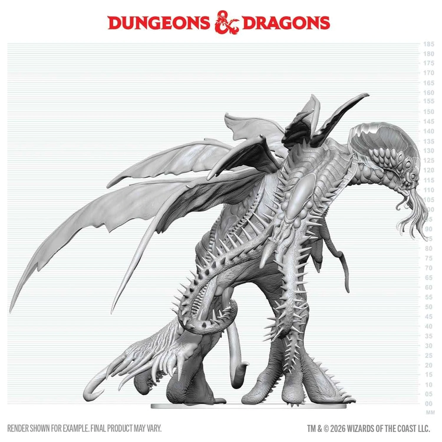 D&D Nolzur's Marvelous Miniatures Nepobarvana miniatura Cthulhu 20 cm fotografija izdelka