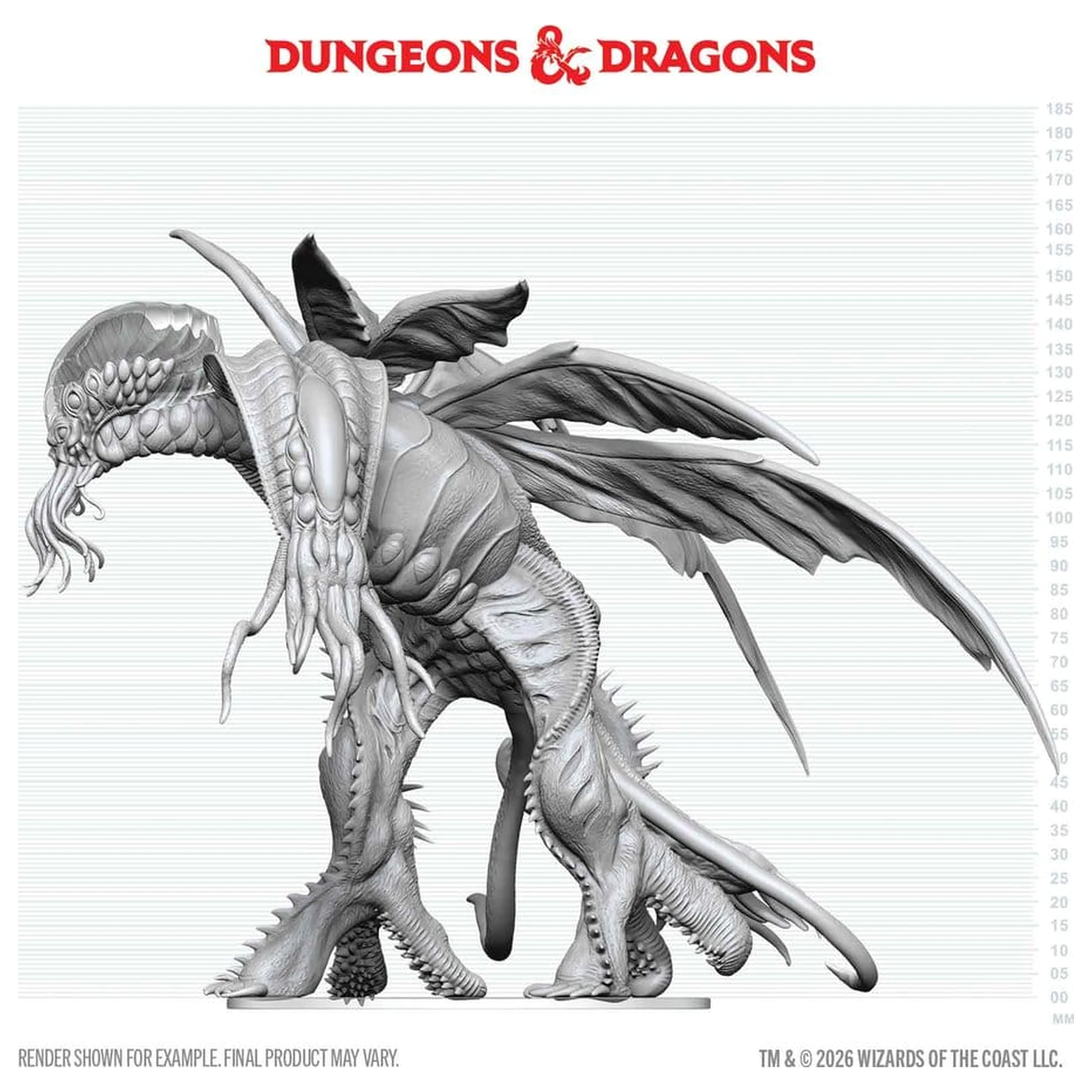 D&D Nolzur's Marvelous Miniatures Nepobarvana miniatura Cthulhu 20 cm fotografija izdelka