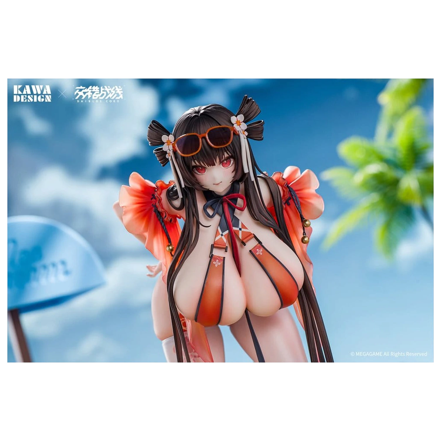 Daiblos Core PVC figura 1/6 Maree Rouge Rakubai no Utage 25 cm fotografija izdelka