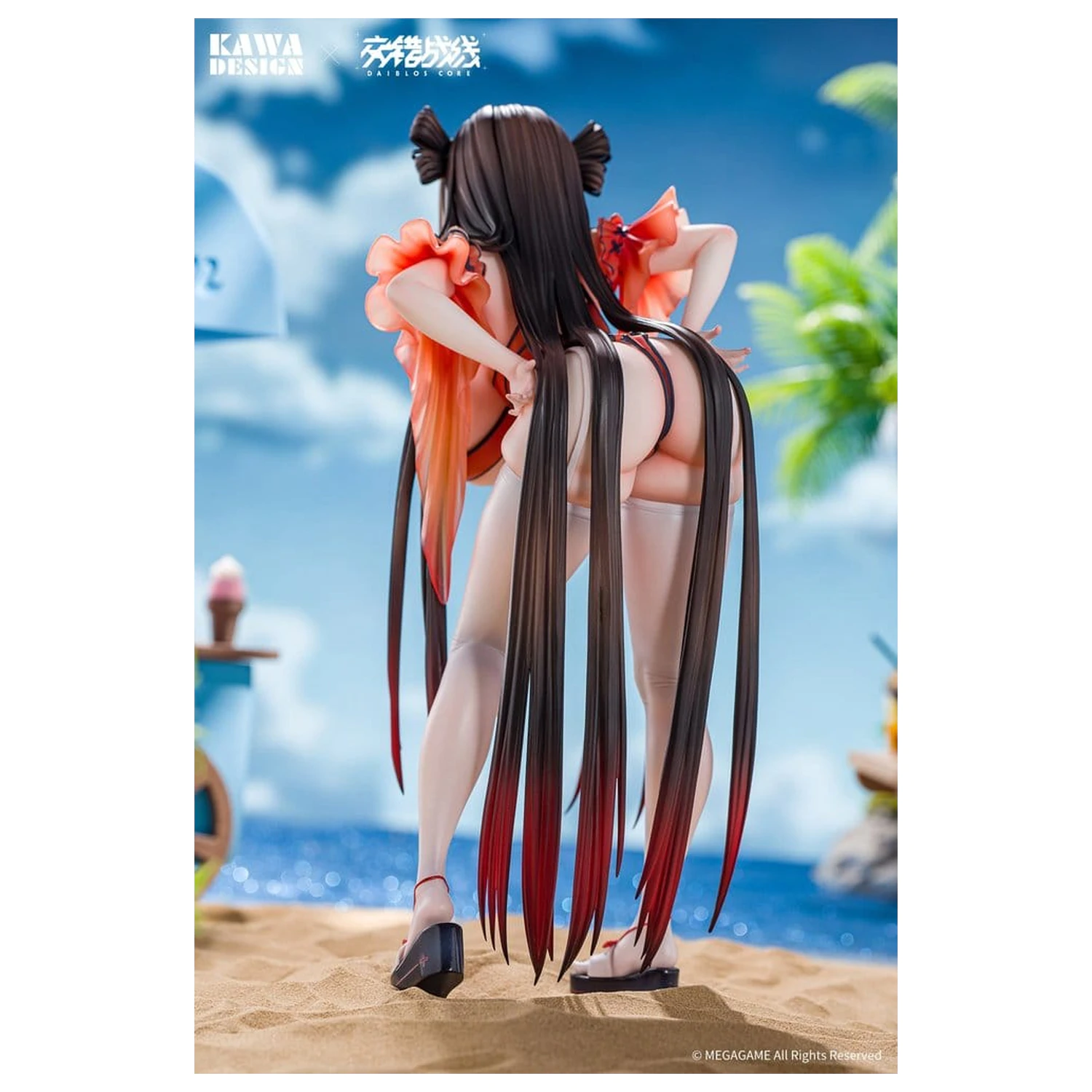 Daiblos Core PVC figura 1/6 Maree Rouge Rakubai no Utage 25 cm fotografija izdelka