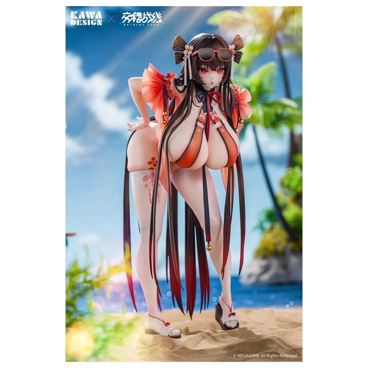 Daiblos Core PVC figura 1/6 Maree Rouge Rakubai no Utage Wet Ver. 25 cm fotografija izdelka