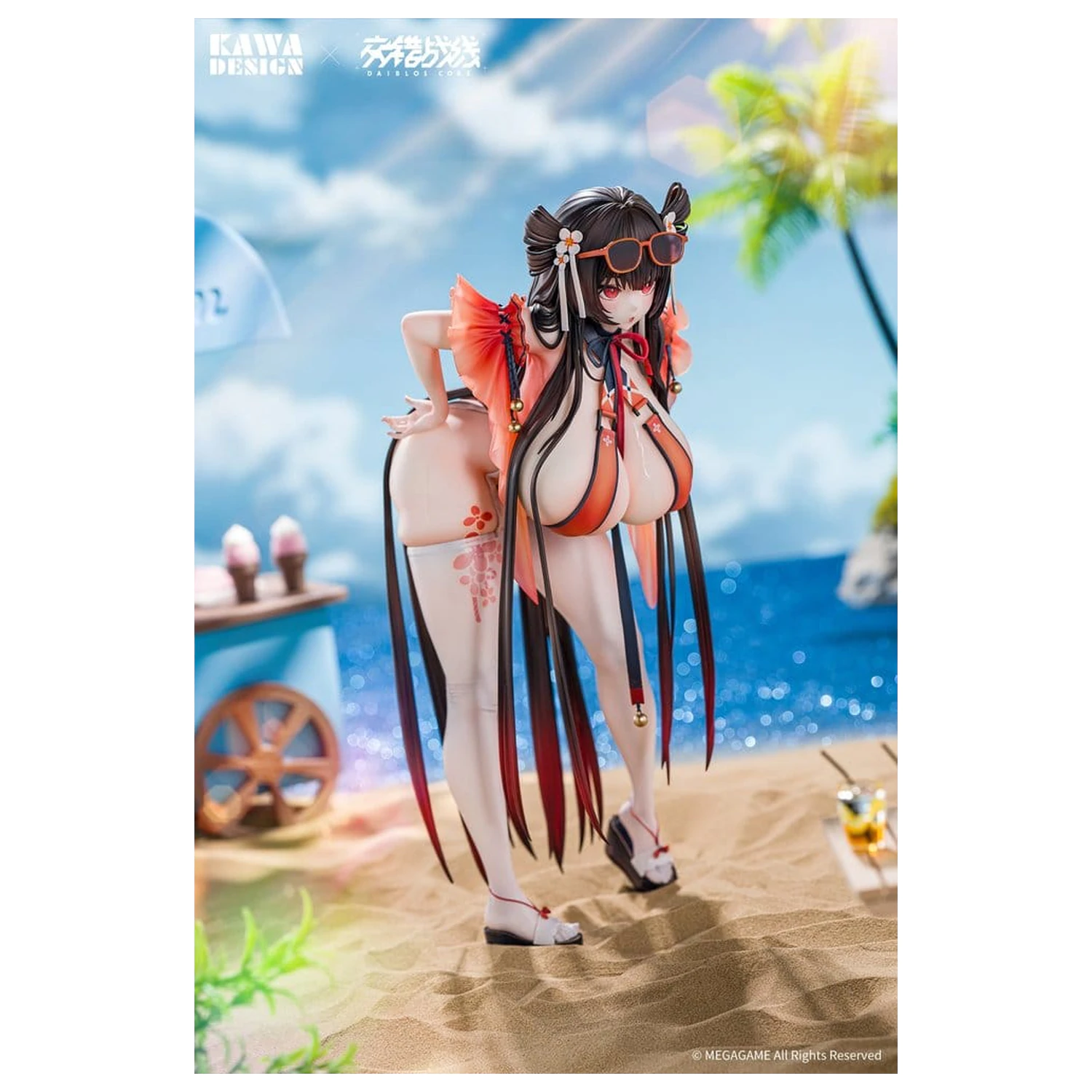 Daiblos Core PVC figura 1/6 Maree Rouge Rakubai no Utage Wet Ver. 25 cm fotografija izdelka