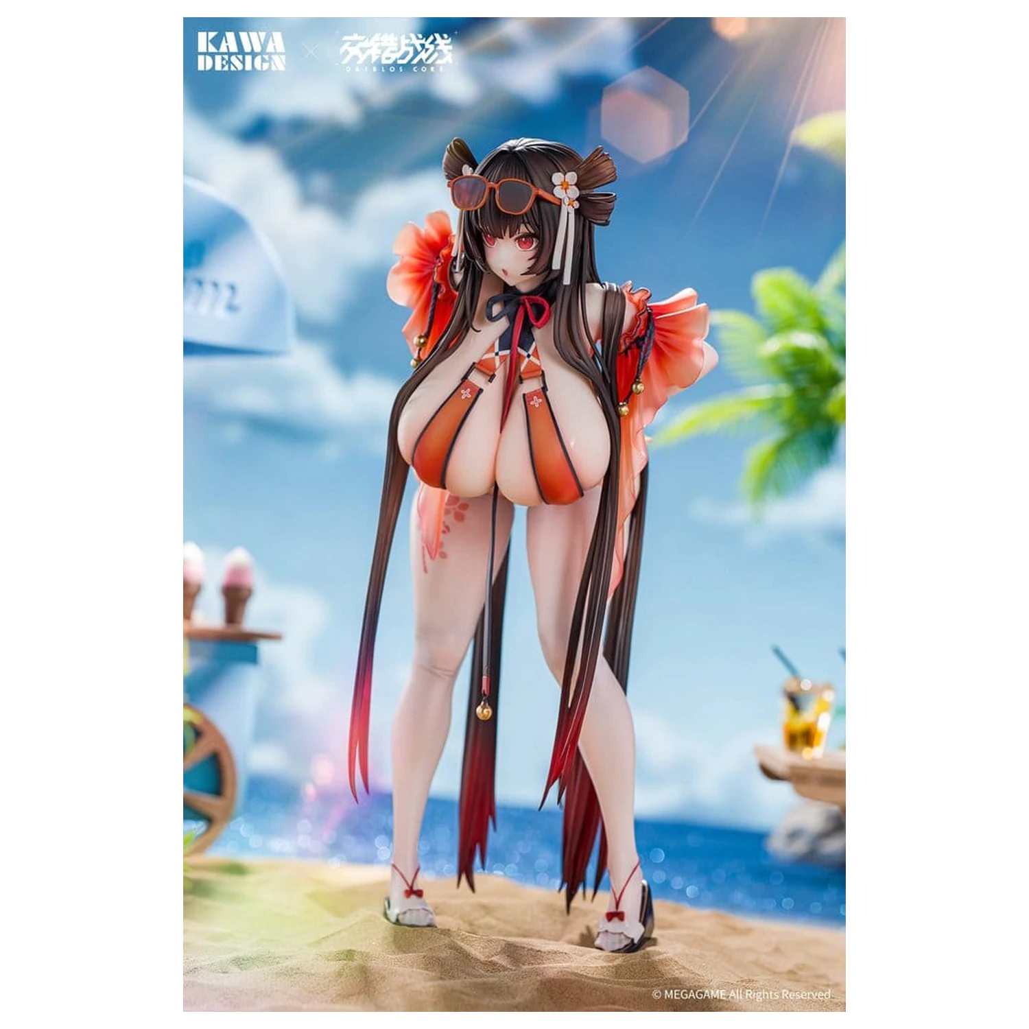 Daiblos Core PVC figura 1/6 Maree Rouge Rakubai no Utage Wet Ver. 25 cm fotografija izdelka