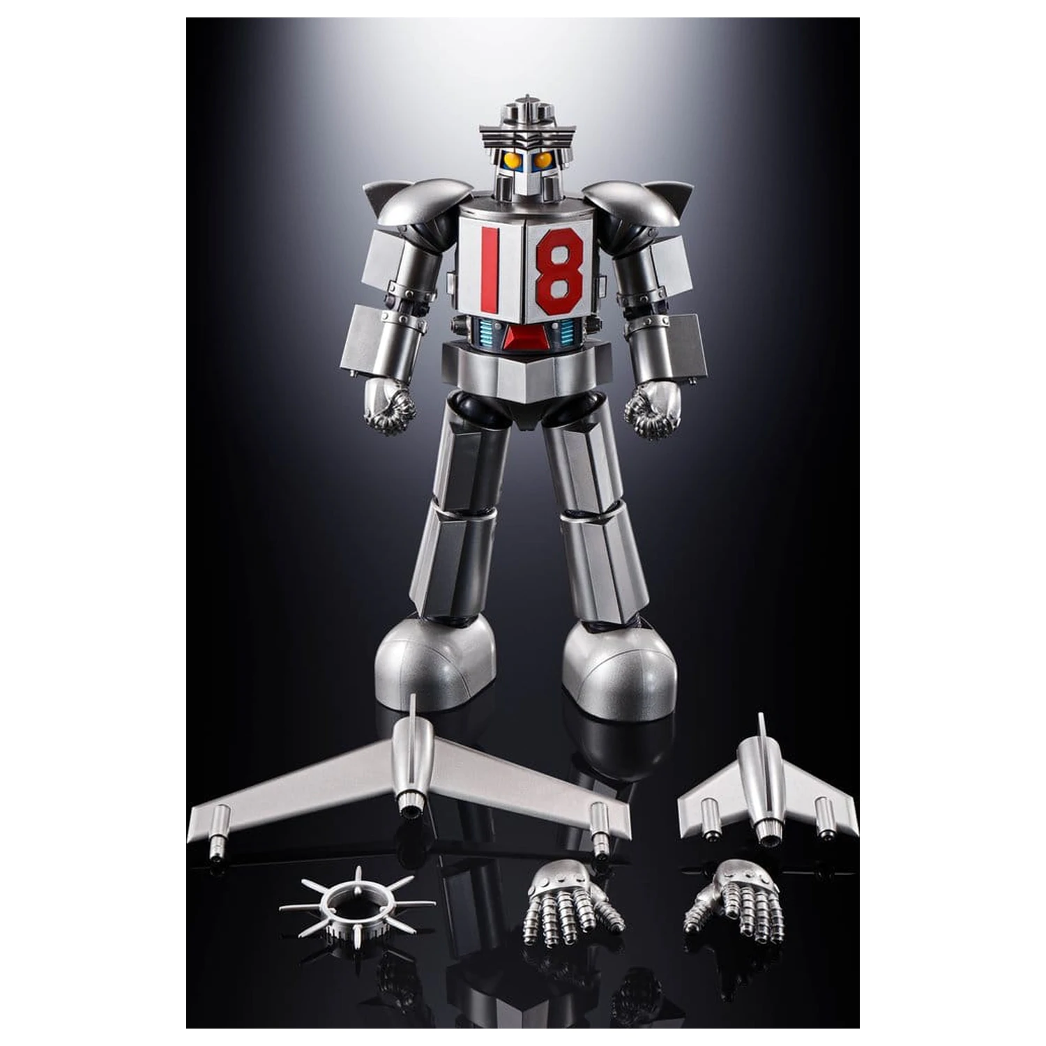 Daitetsujin 17 Soul of Chogokin Diecast akcijska figura GX-101S Daitetsujin 17 & 18 Graviton Box 18 cm fotografija izdelka
