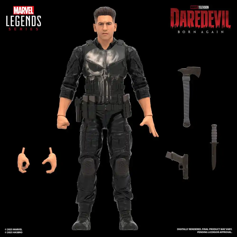 Daredevil: Born Again Marvel Legends akcijska figura Punisher 15 cm fotografija izdelka