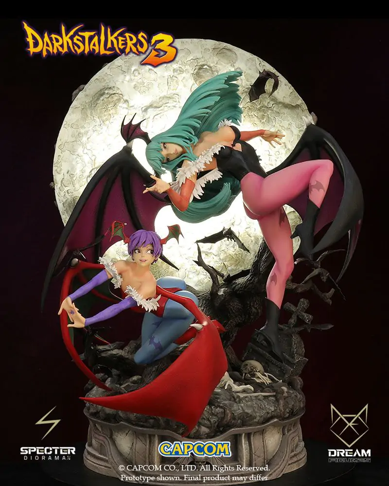 Darkstalkers 3 Specter Diorama 1/6 Morrigan & Lilith 47 cm fotografija izdelka