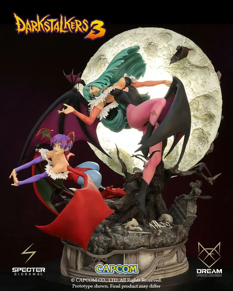 Darkstalkers 3 Specter Diorama 1/6 Morrigan & Lilith 47 cm fotografija izdelka