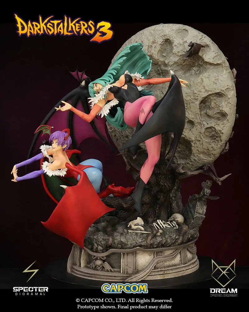 Darkstalkers 3 Specter Diorama 1/6 Morrigan & Lilith 47 cm fotografija izdelka