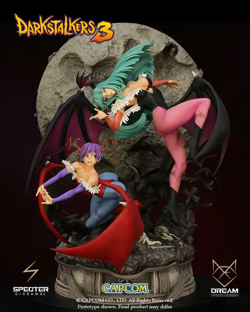 Darkstalkers 3 Specter Diorama 1/6 Morrigan & Lilith 47 cm fotografija izdelka