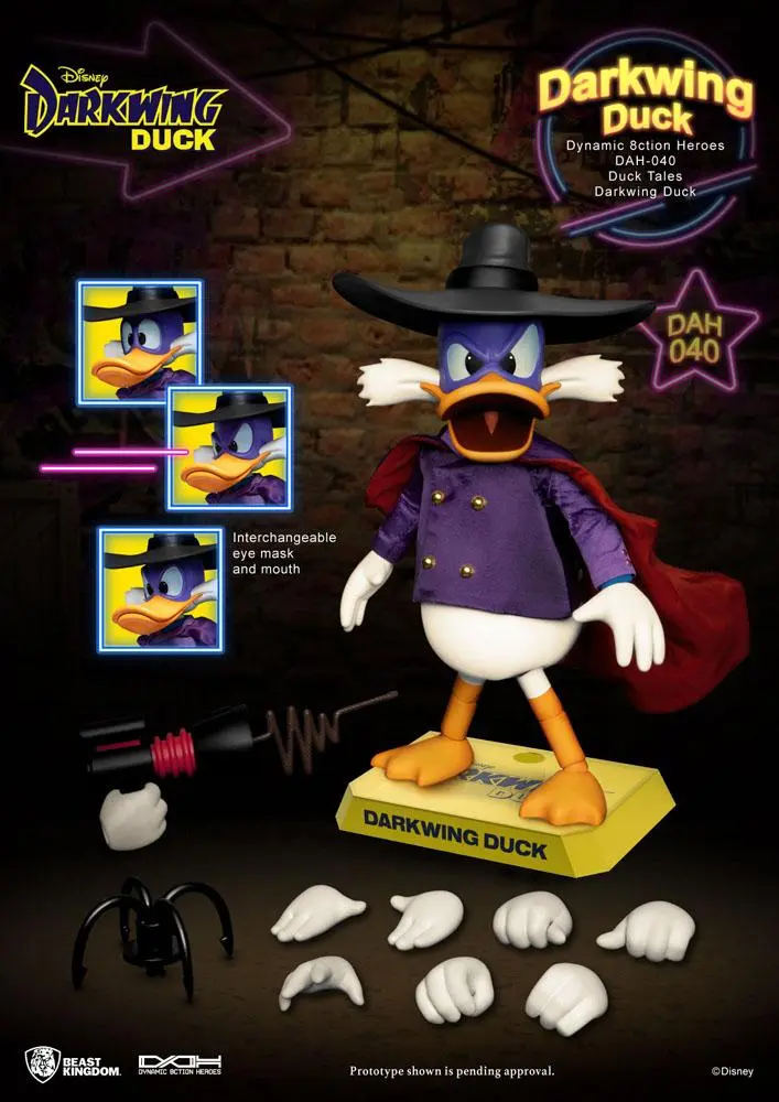 Darkwing Duck Dynamic 8ction Heroes Akcijska figura 1/9 Darkwing Duck 16 cm fotografija izdelka