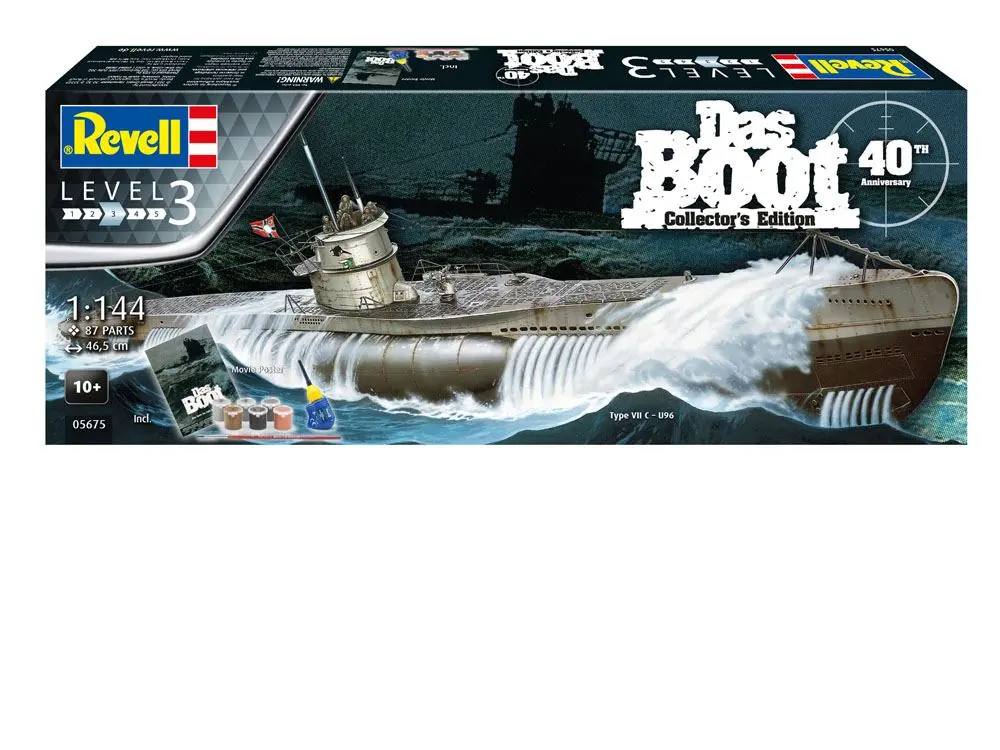 Komplet modela Das Boot Gift Set 1/144 U-Boot U96 Typ VII C 40th Anniversary 46 cm fotografija izdelka