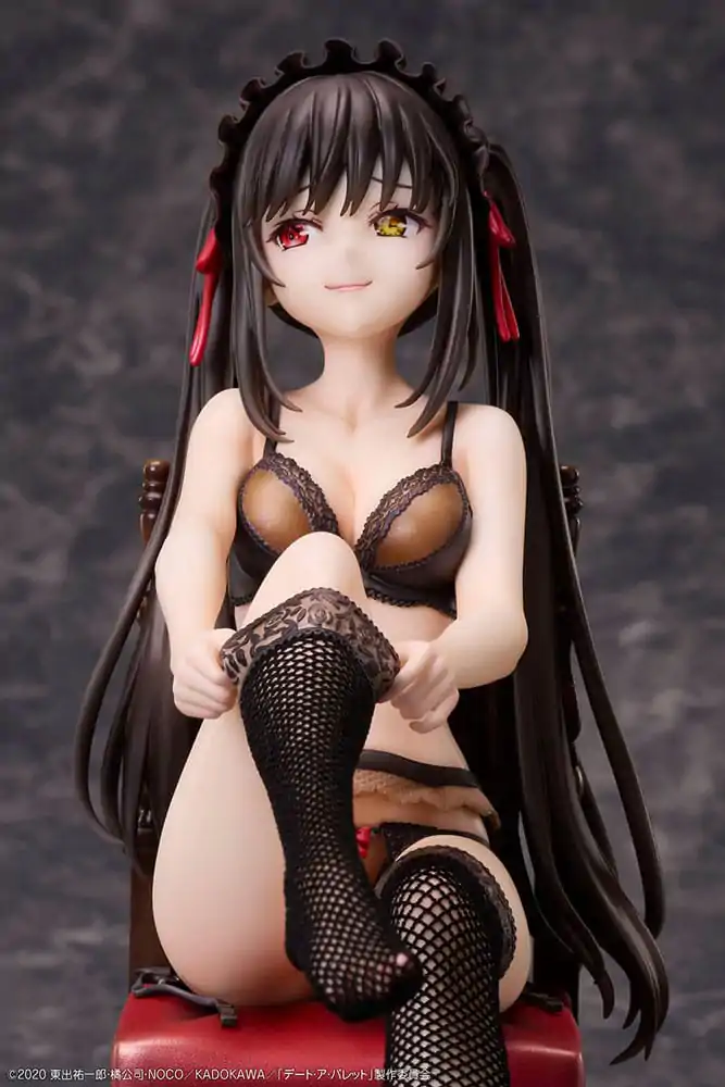 Date A Bullet PVC kipi 1/7 Kurumi Tokisaki & White Queen 17 cm fotografija izdelka