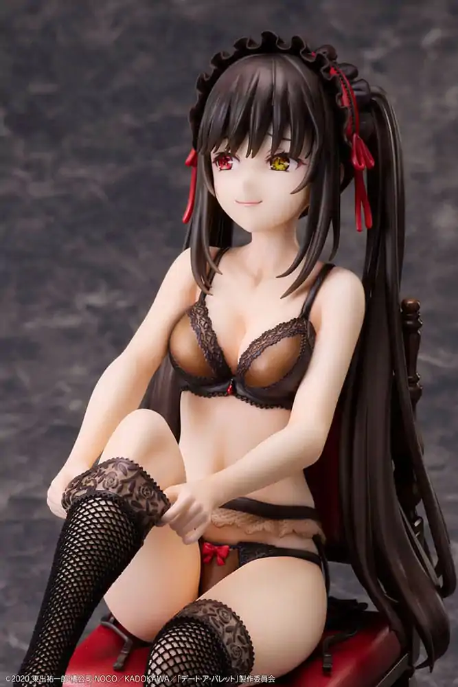 Date A Bullet PVC kipi 1/7 Kurumi Tokisaki & White Queen 17 cm fotografija izdelka