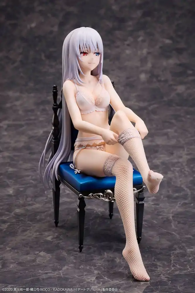 Date A Bullet PVC kipi 1/7 Kurumi Tokisaki & White Queen 17 cm fotografija izdelka