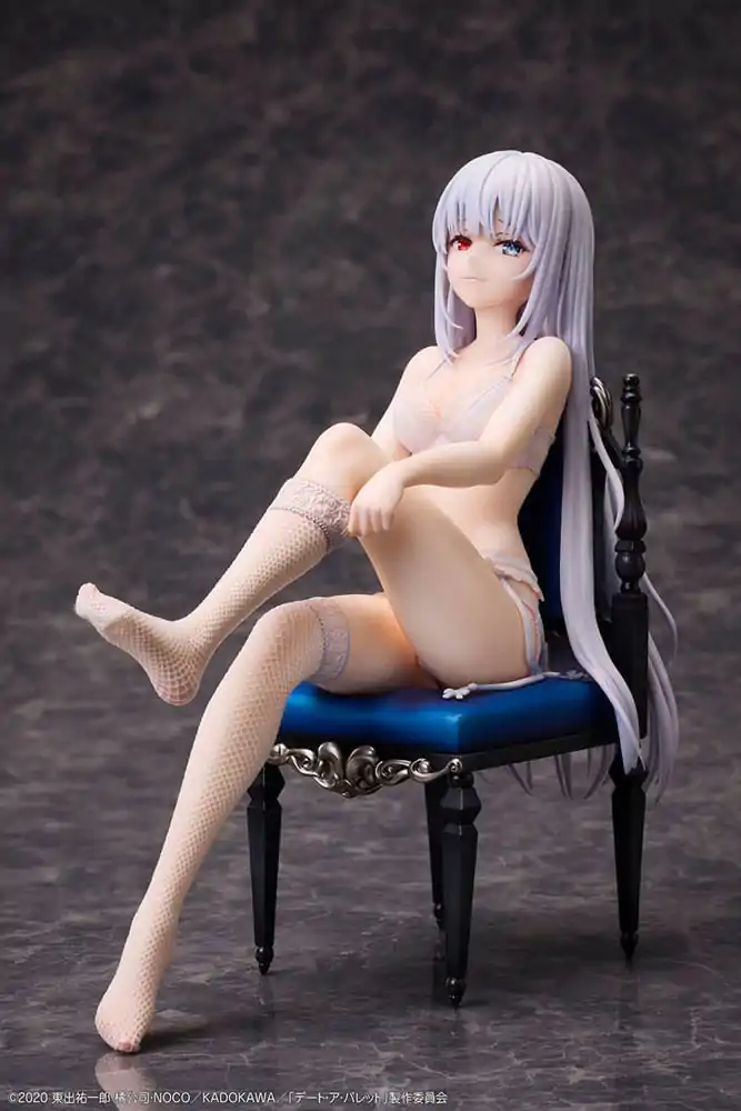 Date A Bullet PVC kipi 1/7 Kurumi Tokisaki & White Queen 17 cm fotografija izdelka