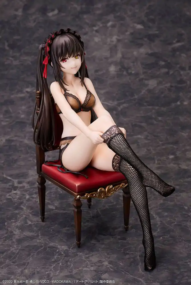 Date A Bullet PVC kipi 1/7 Kurumi Tokisaki & White Queen 17 cm fotografija izdelka