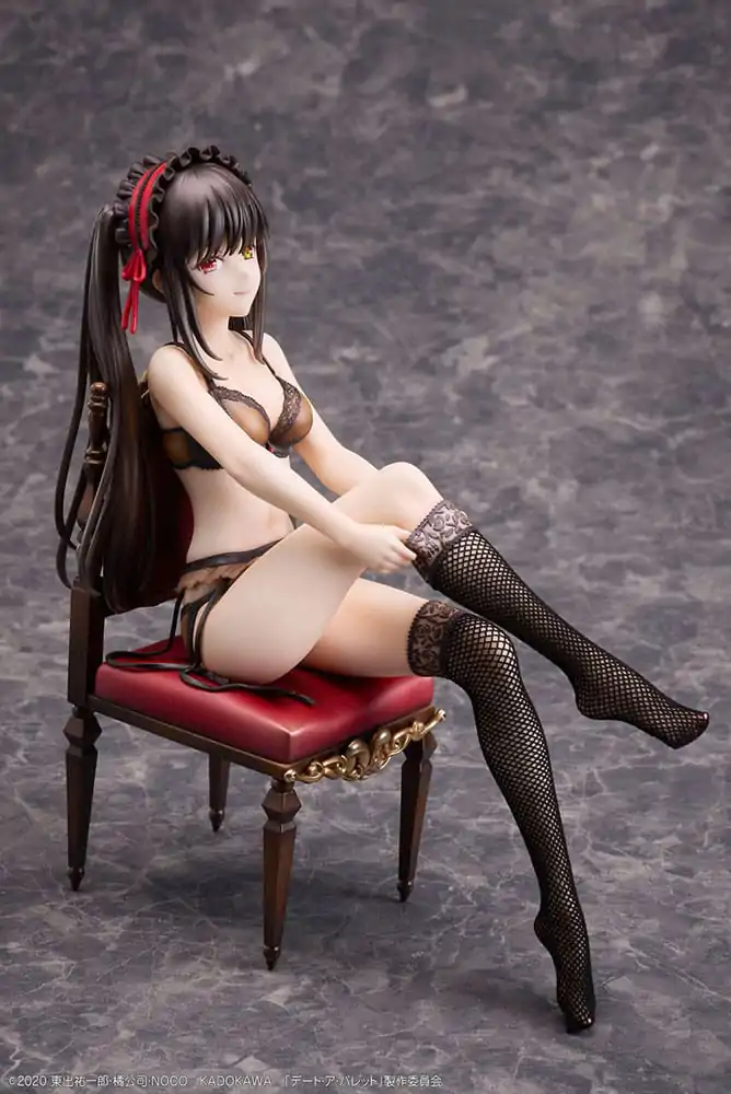 Date A Bullet PVC kipi 1/7 Kurumi Tokisaki & White Queen 17 cm fotografija izdelka