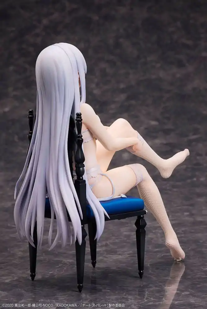 Date A Bullet PVC kipi 1/7 Kurumi Tokisaki & White Queen 17 cm fotografija izdelka