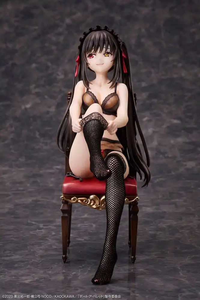 Date A Bullet PVC kipi 1/7 Kurumi Tokisaki & White Queen 17 cm fotografija izdelka