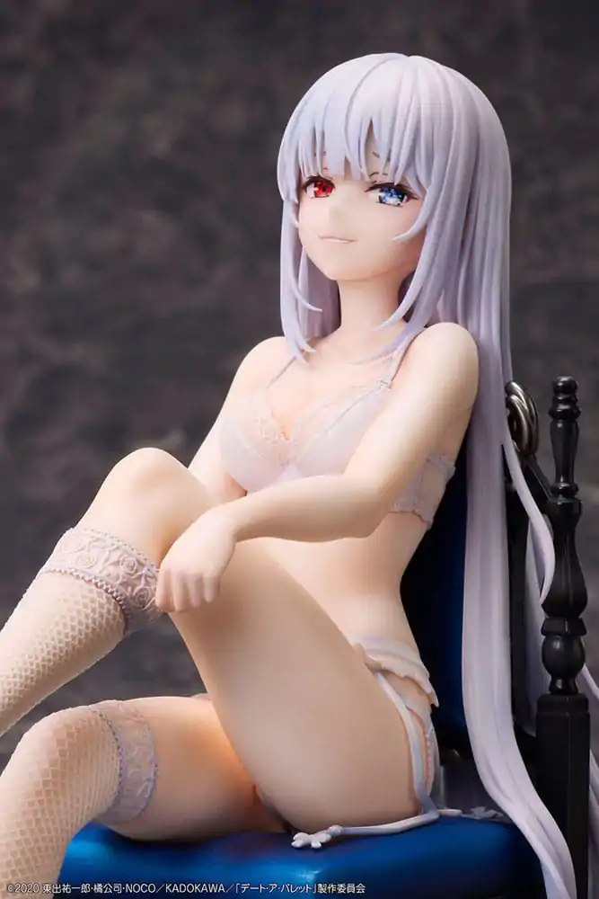 Date A Bullet PVC kipi 1/7 Kurumi Tokisaki & White Queen 17 cm fotografija izdelka