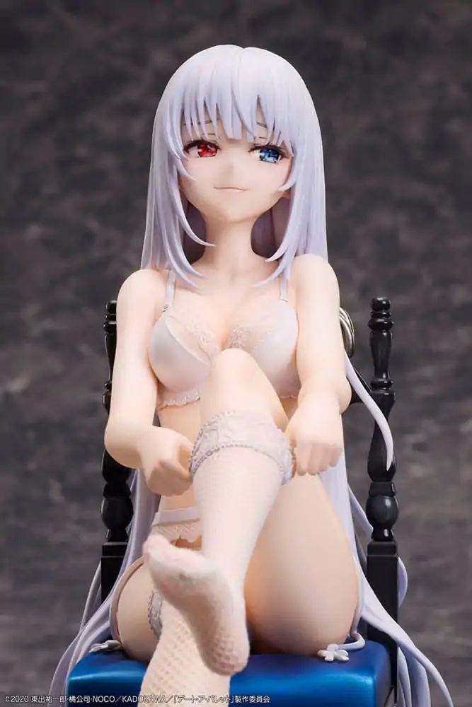 Date A Bullet PVC kipi 1/7 Kurumi Tokisaki & White Queen 17 cm fotografija izdelka