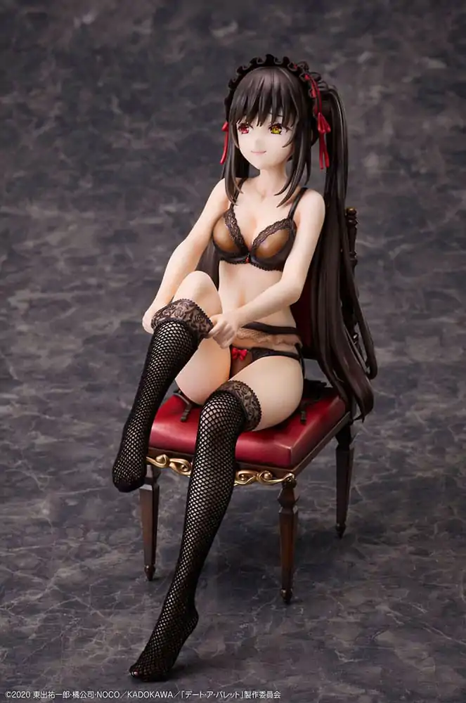 Date A Bullet PVC kipi 1/7 Kurumi Tokisaki & White Queen 17 cm fotografija izdelka