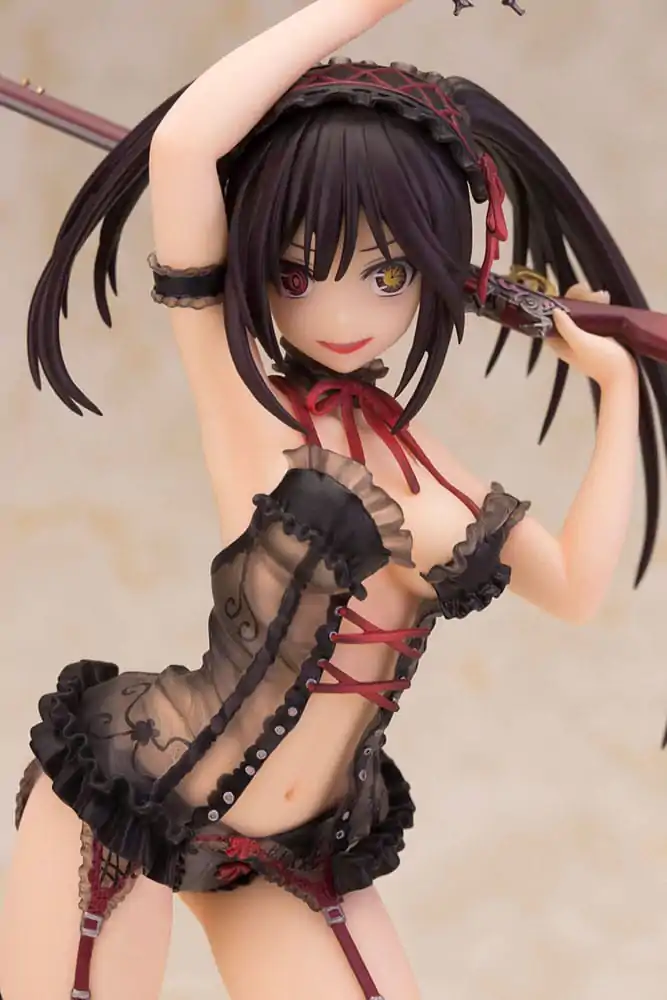 Date A Live Kip 1/7 Kurumi Tokisaki Lingerie Ver. Black Special Edition 24 cm fotografija izdelka