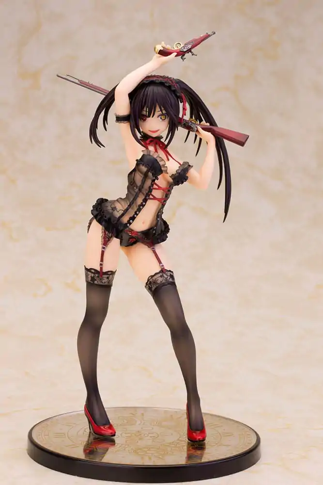 Date A Live Kip 1/7 Kurumi Tokisaki Lingerie Ver. Black Special Edition 24 cm fotografija izdelka