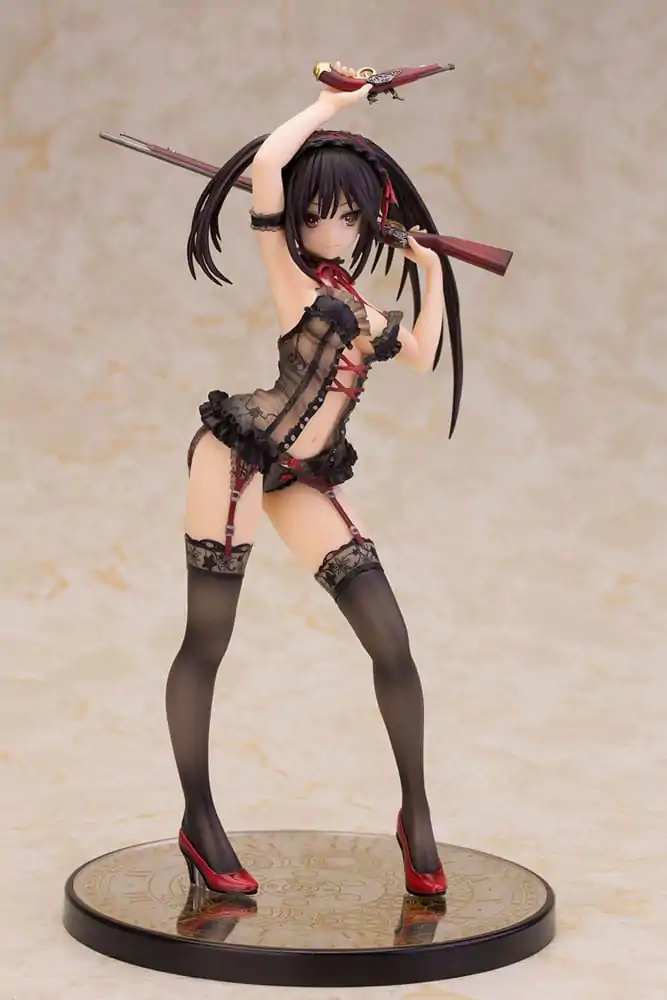 Date A Live Kip 1/7 Kurumi Tokisaki Lingerie Ver. Black 24 cm fotografija izdelka