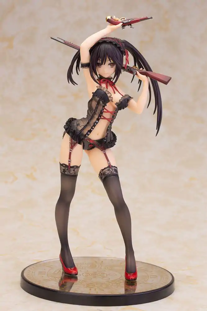 Date A Live Kip 1/7 Kurumi Tokisaki Lingerie Ver. Black 24 cm fotografija izdelka