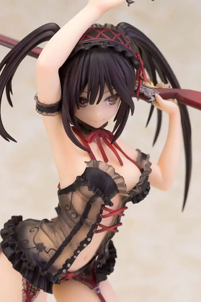 Date A Live Kip 1/7 Kurumi Tokisaki Lingerie Ver. Black 24 cm fotografija izdelka